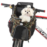 Pet Bike Basket Carrier Backpack – Detachable Travel Bag