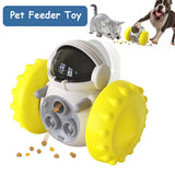 Anti-Overturn Slow Feeder Balance Car – Interactive Treat Dispenser for Dogs & Cats