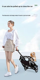 Foldable Pet Stroller with Wheels – Outdoor Travel Carrier