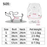 Adjustable Mesh Pet Harness & Leash Vest