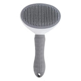 Self-Cleaning Pet Hair Remover Brush – Easy Press Grooming Comb