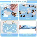 Non-Slip Pet Feeding Mat – Quick Dry Scratch Resistant Pad
