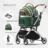 Foldable Pet Stroller with Wheels – Outdoor Travel Carrier